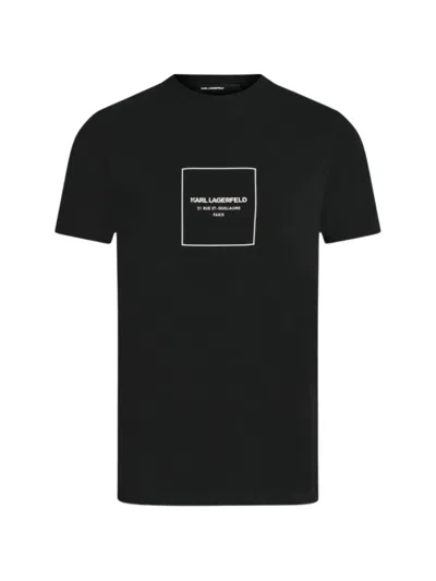 Karl Lagerfeld Logo-print T-shirt In Black