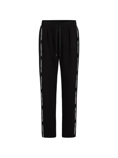 Karl Lagerfeld Logo-tape Track Pants In Black