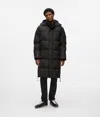 Karl Lagerfeld Long Puffer Jacket In Black