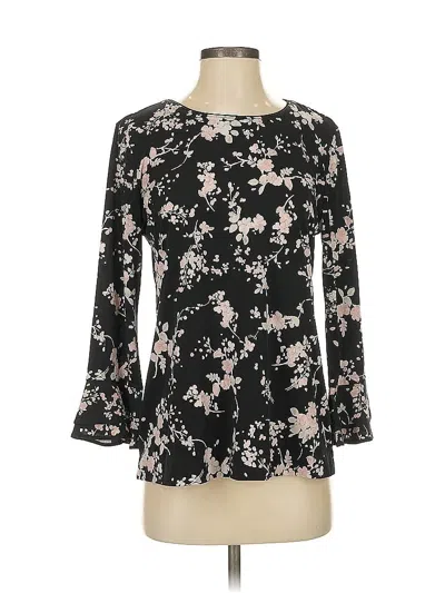 Pre-owned Karl Lagerfeld Long Sleeve Blouse In Black