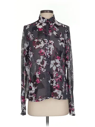 Pre-owned Karl Lagerfeld Long Sleeve Blouse In Black