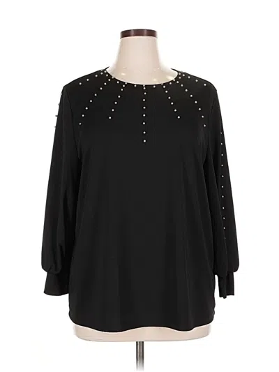 Pre-owned Karl Lagerfeld Long Sleeve Blouse In Black