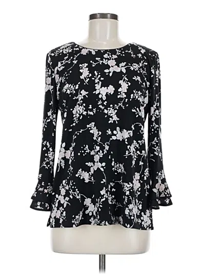 Pre-owned Karl Lagerfeld Long Sleeve Blouse In Black