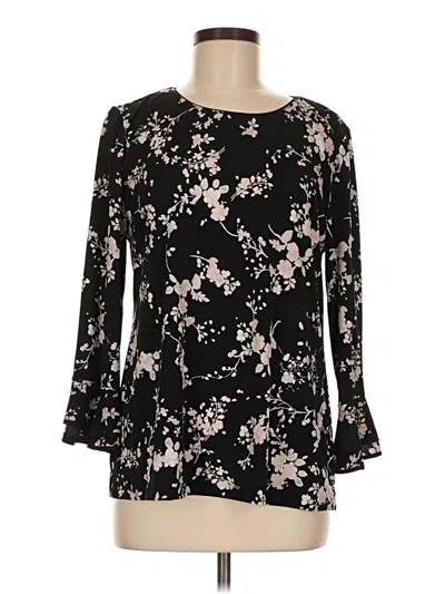 Pre-owned Karl Lagerfeld Long Sleeve Blouse In Black