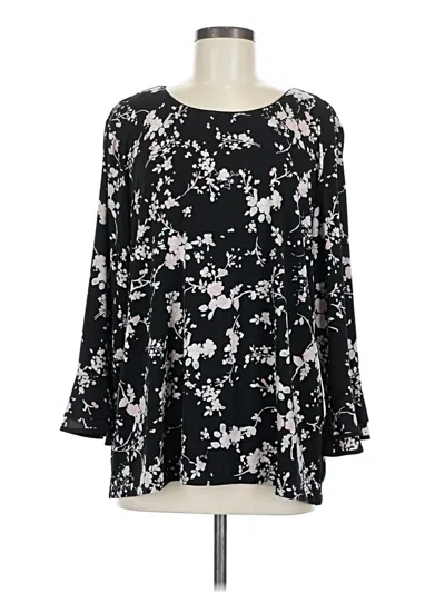 Pre-owned Karl Lagerfeld Long Sleeve Blouse In Black