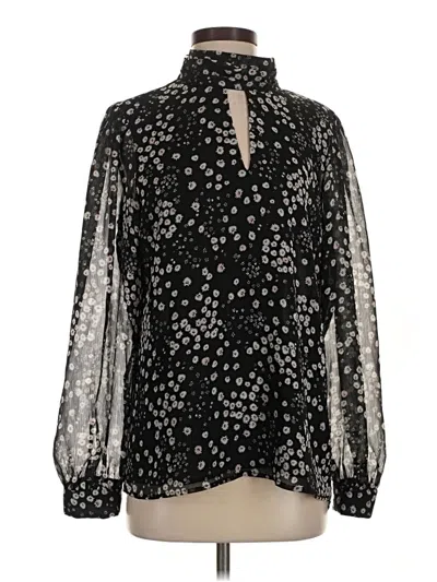 Pre-owned Karl Lagerfeld Long Sleeve Blouse In Black