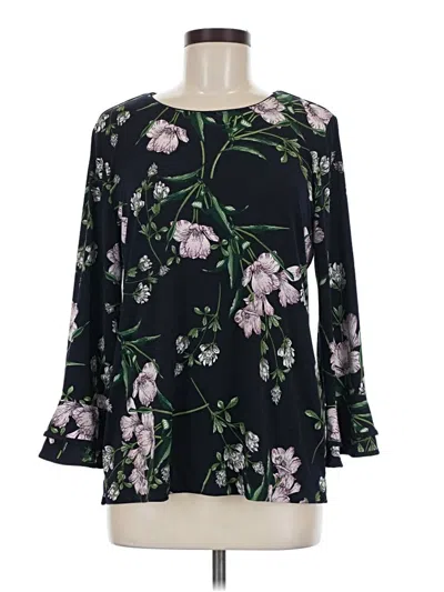 Pre-owned Karl Lagerfeld Long Sleeve Blouse In Black