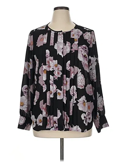 Pre-owned Karl Lagerfeld Long Sleeve Blouse In Black
