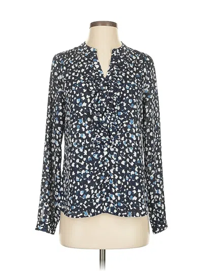 Pre-owned Karl Lagerfeld Long Sleeve Blouse In Blue