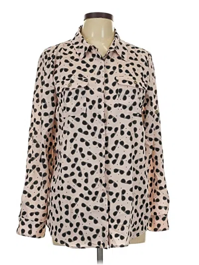 Pre-owned Karl Lagerfeld Long Sleeve Blouse In Ivory
