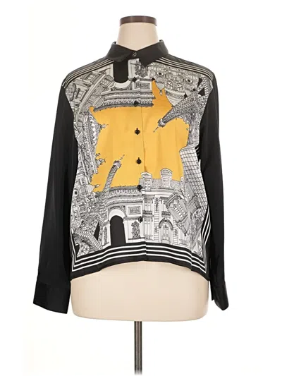 Karl Lagerfeld Long Sleeve Blouse In Multi