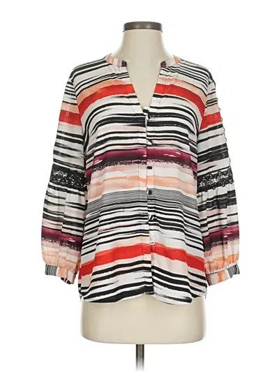 Pre-owned Karl Lagerfeld Long Sleeve Blouse In Orange