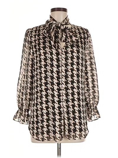 Pre-owned Karl Lagerfeld Long Sleeve Blouse In White