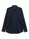Karl Lagerfeld Long-sleeve Button-down Shirt In Blue
