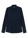 Karl Lagerfeld Long-sleeve Button-down Shirt In Blue