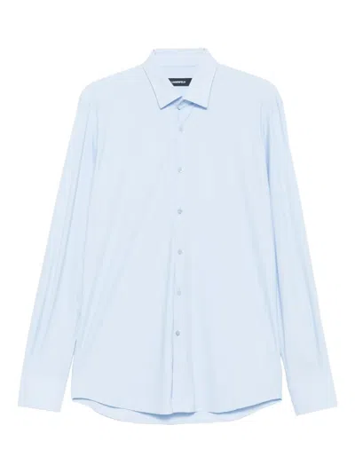 Karl Lagerfeld Long-sleeve Button-fastening Shirt In Blue