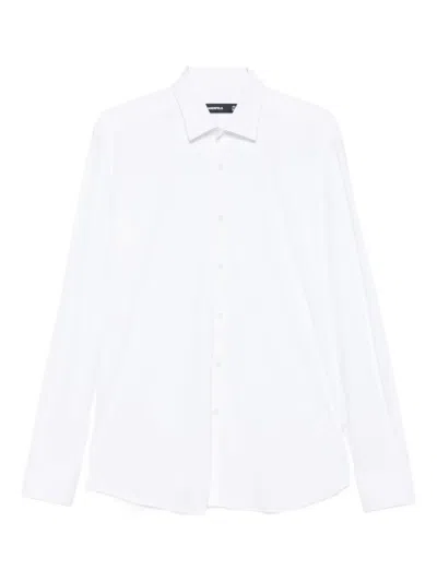 Karl Lagerfeld Long-sleeve Button-fastening Shirt In White