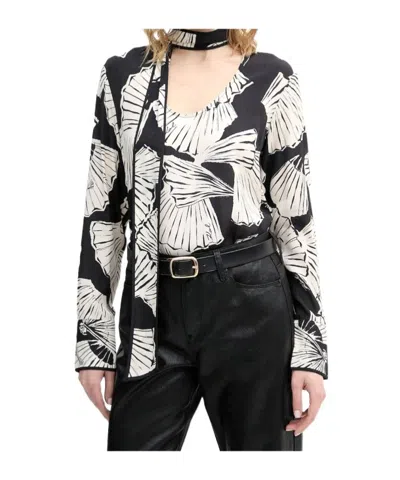 Karl Lagerfeld Long Sleeve Shirt In Black