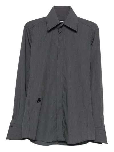 Karl Lagerfeld Long-sleeve Shirt In Gray