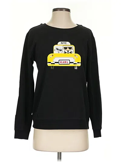 Pre-owned Karl Lagerfeld Long Sleeve T-shirt In Black