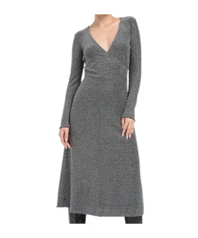 Karl Lagerfeld Long-sleeved Dress In Black