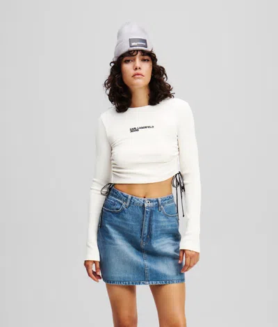 Karl Lagerfeld Long-sleeved Ribbed T-shirt