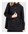 Karl Lagerfeld Long-sleeved Shirt In Black