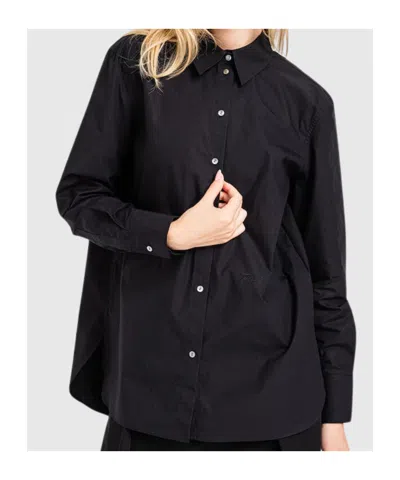 Karl Lagerfeld Long-sleeved Shirt In Black