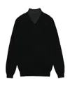 Karl Lagerfeld Long-sleeved Sweater In Black