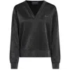 Karl Lagerfeld Long-sleeved Sweatshirt In Black