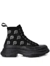 Karl Lagerfeld Ikon Nft Luna Rhinestone-embellished Boots In Black