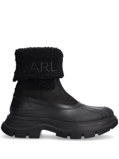 Karl Lagerfeld Luna Snow Boots In Black