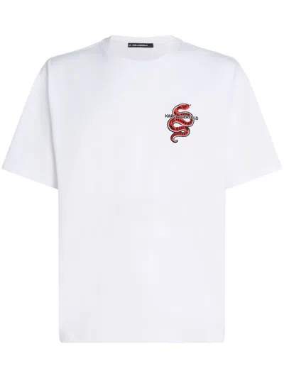 Karl Lagerfeld Lunar New Year T-shirt In White