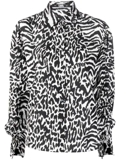 Karl Lagerfeld Luxurious Silk Shirt For Women In R04