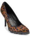 Karl Lagerfeld Madelyn Leather Pump In Animal Print