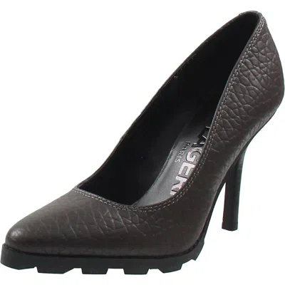 Karl Lagerfeld Madelyn Womens Textured Leather Pumps