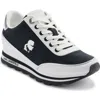 Karl Lagerfeld Maico Lace-up Sneaker In White/black