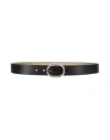Karl Lagerfeld Man Belt Black Size L Cow Leather