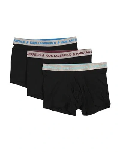 Karl Lagerfeld Man Boxer Black Size L Organic Cotton, Elastane