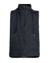 Karl Lagerfeld Man Denim Outerwear Blue Size L Cotton, Virgin Wool In Blue