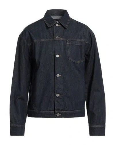 Karl Lagerfeld Man Denim Shirt Blue Size L Cotton