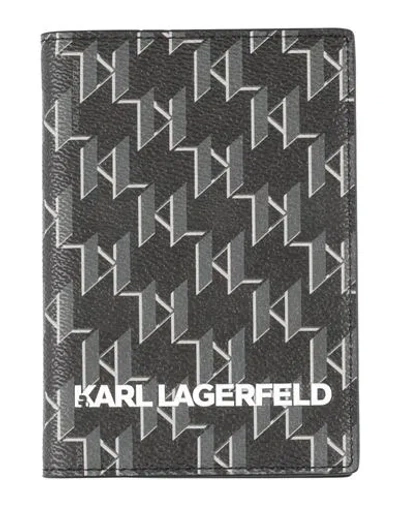 Karl Lagerfeld Man Document Holder Black Size - Polyurethane
