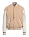 Karl Lagerfeld Man Jacket Beige Size 42 Polyester In Beige