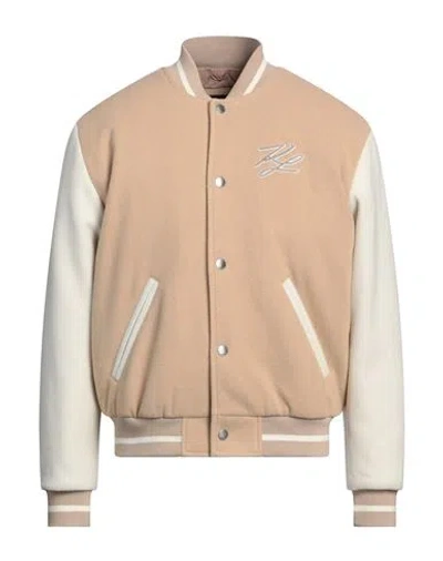 Karl Lagerfeld Man Jacket Beige Size 42 Polyester