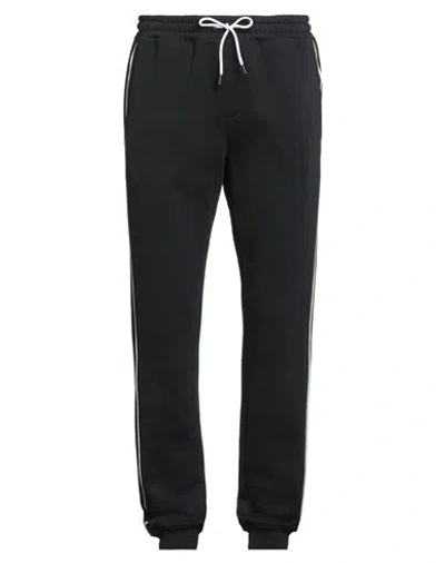 Karl Lagerfeld Man Pants Black Size M Organic Cotton, Recycled Polyester