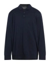 Karl Lagerfeld Man Polo Shirt Midnight Blue Size Xxxl Cotton In Blue