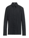 Karl Lagerfeld Man Shirt Black Size 16 ½ Organic Cotton In Black