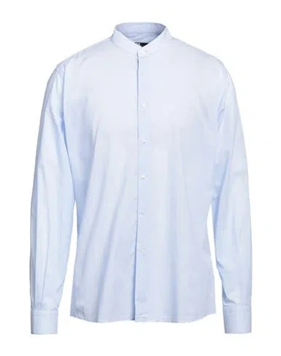 Karl Lagerfeld Man Shirt Sky Blue Size 16 Cotton