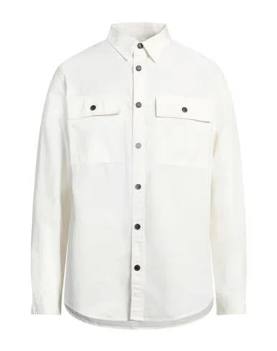 Karl Lagerfeld Man Shirt White Size L Cotton