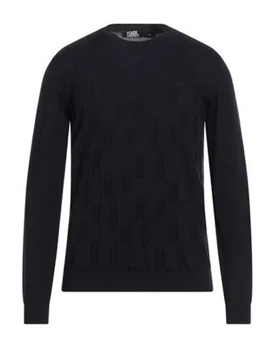Karl Lagerfeld Man Sweater Midnight Blue Size L Wool
